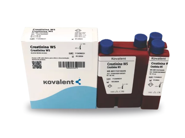 Kit de reactivo Creatinina WS Kovalent con frascos dedicados